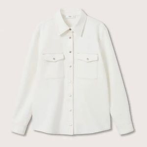 NWT_MANGO Chest Pocket Denim Shirt